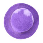 Handmade Wool Felt Simple Purple Hat - Image 3