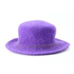 Handmade Wool Felt Simple Purple Hat