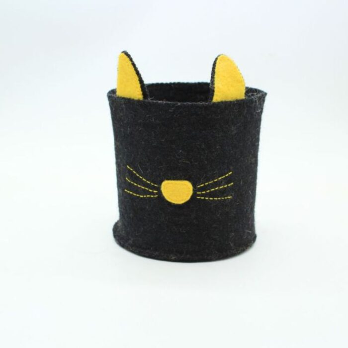 Cat Felt Pen Holder – Cute Desktop Organizer - Image 4
