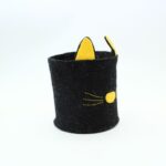 Cat Felt Pen Holder – Cute Desktop Organizer - Image 3