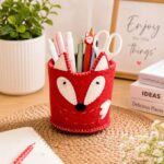 Handmade Felt Fox Pen Holder
