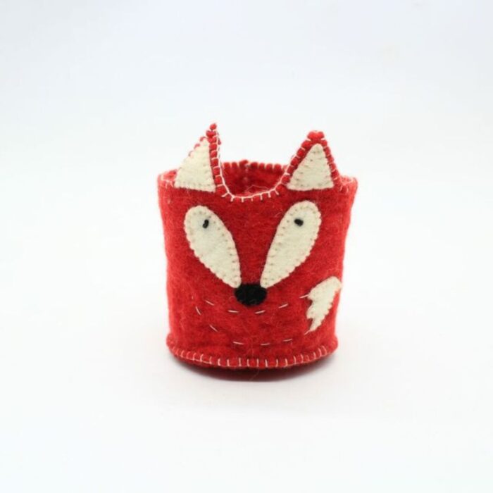 Handmade Felt Fox Pen Holder - Image 4