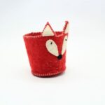 Handmade Felt Fox Pen Holder - Image 2