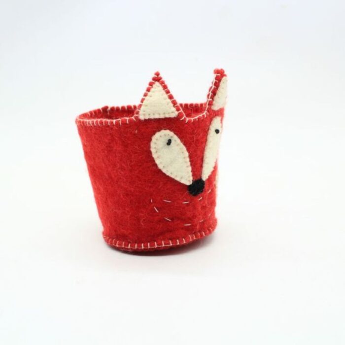 Handmade Felt Fox Pen Holder - Image 2