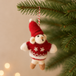 Handmade Felt Christmas Tree Hanging Ornament