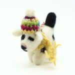 Handmade Felt Dog Christmas Tree Ornament - Image 5